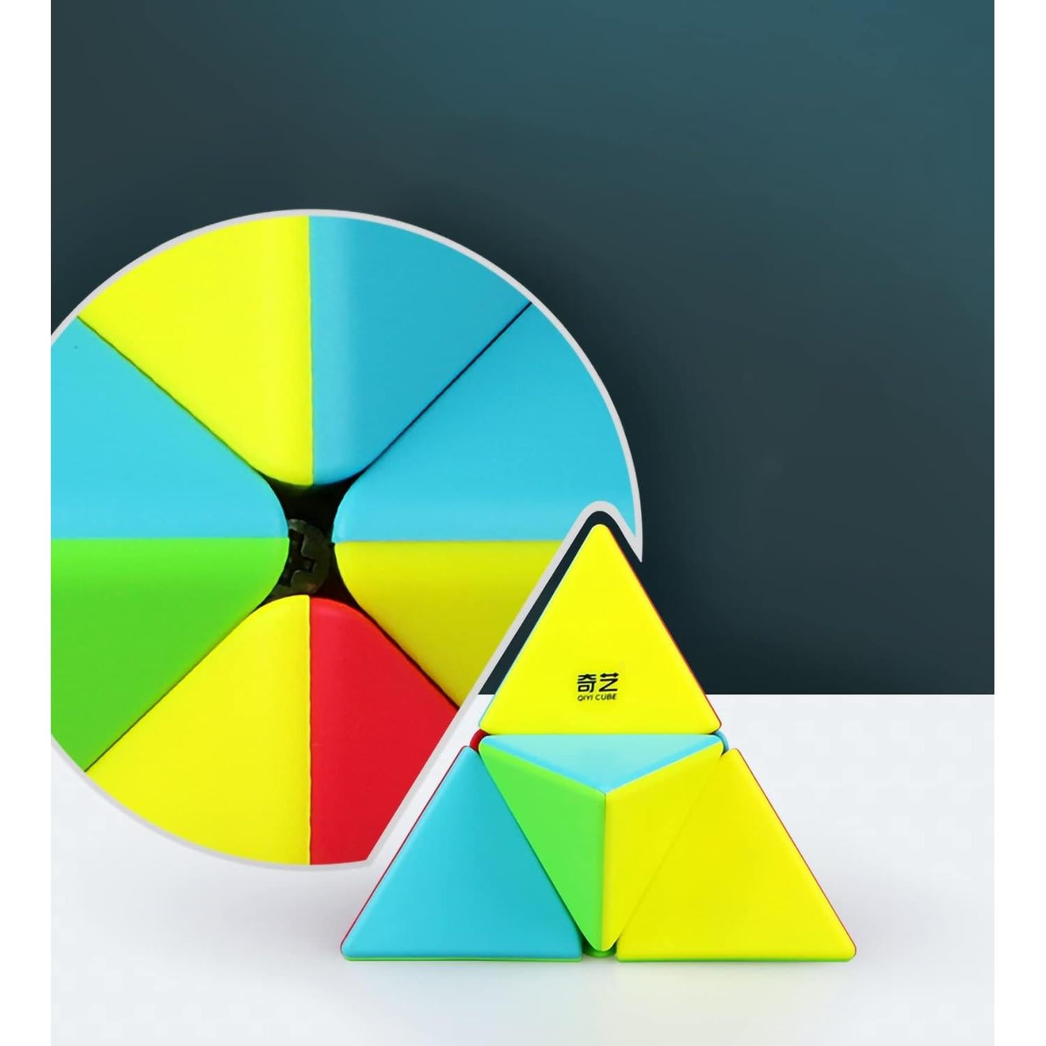 Cubo de Velocidad Pirámide 2x2 AMAZA Juguete Puzzle Colorido