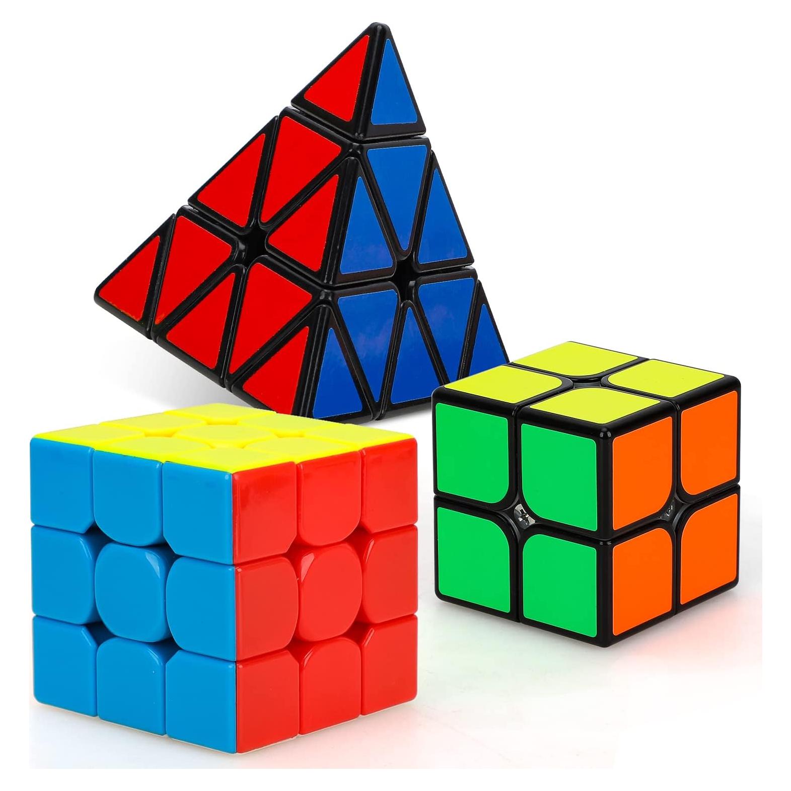 Conjunto de Cubos Mágicos STEAM Life 3 Pack - 3x3, 2x2 y Pirámide