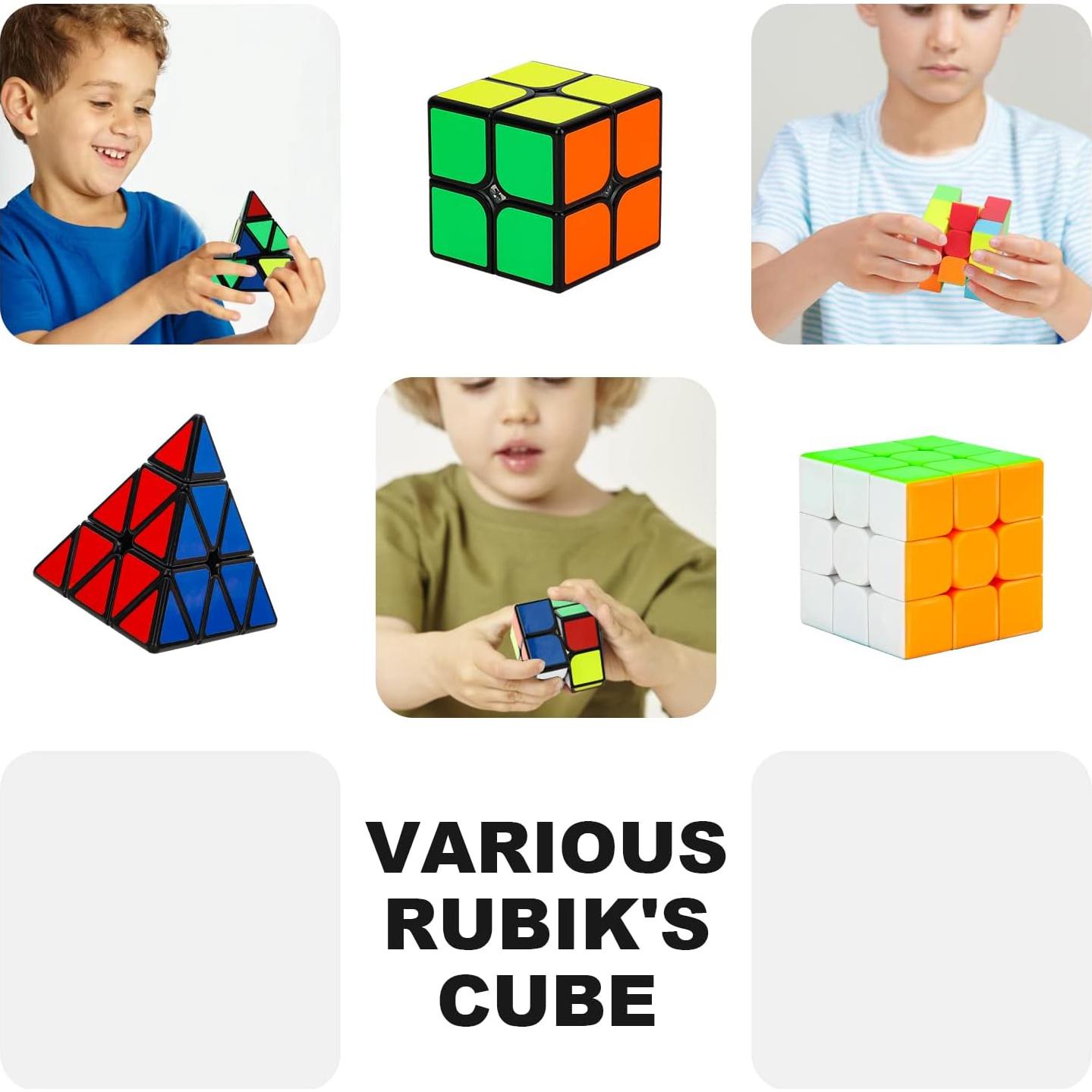 Conjunto de Cubos Mágicos STEAM Life 3 Pack - 3x3, 2x2 y Pirámide