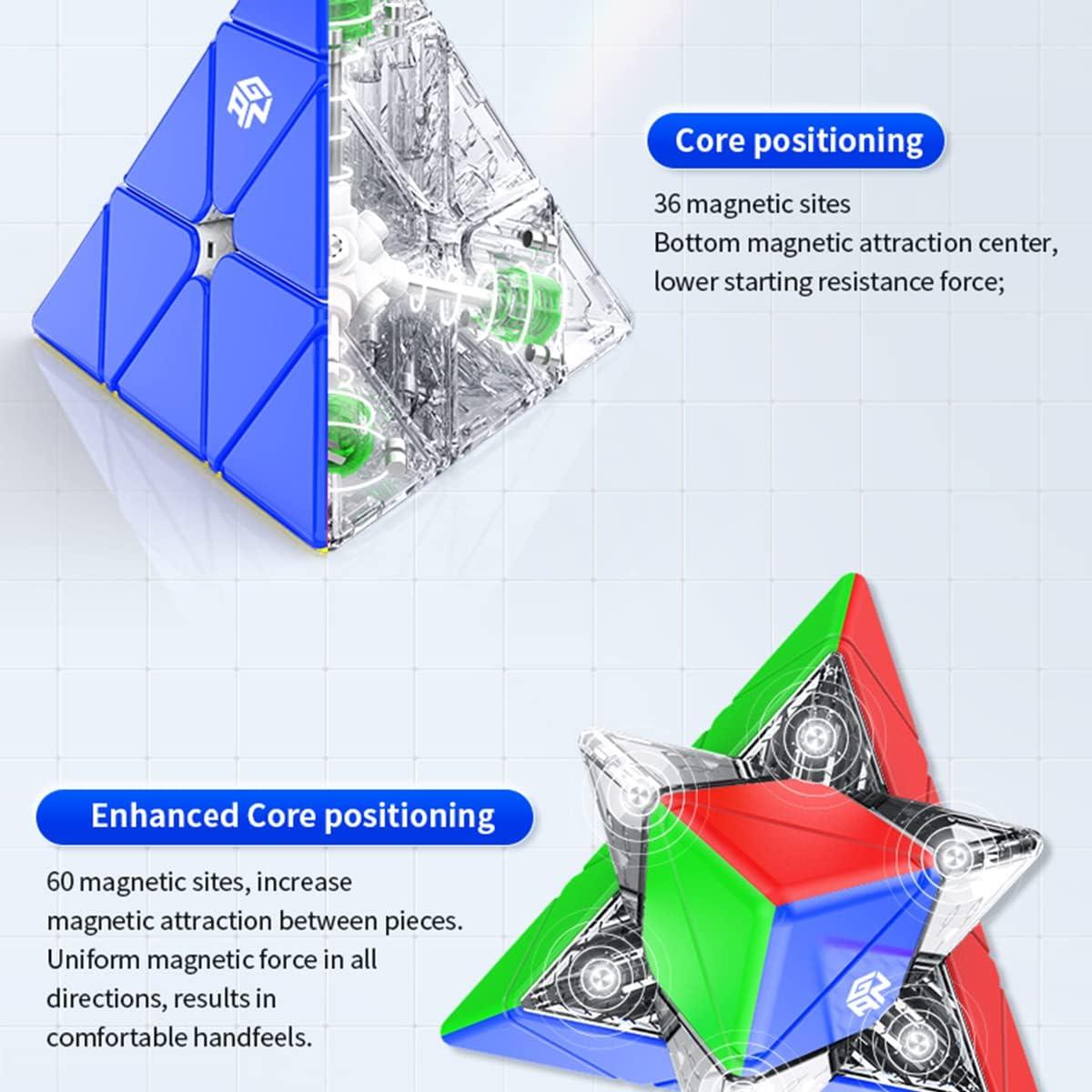 Cubo Pirámide Magnético GAN 36 - 3x3 Rompecabezas Ligeros