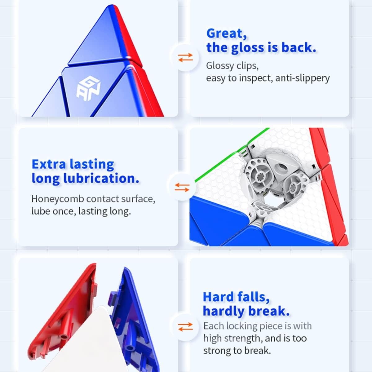 Cubo Pirámide Magnético GAN 36 - 3x3 Rompecabezas Ligeros