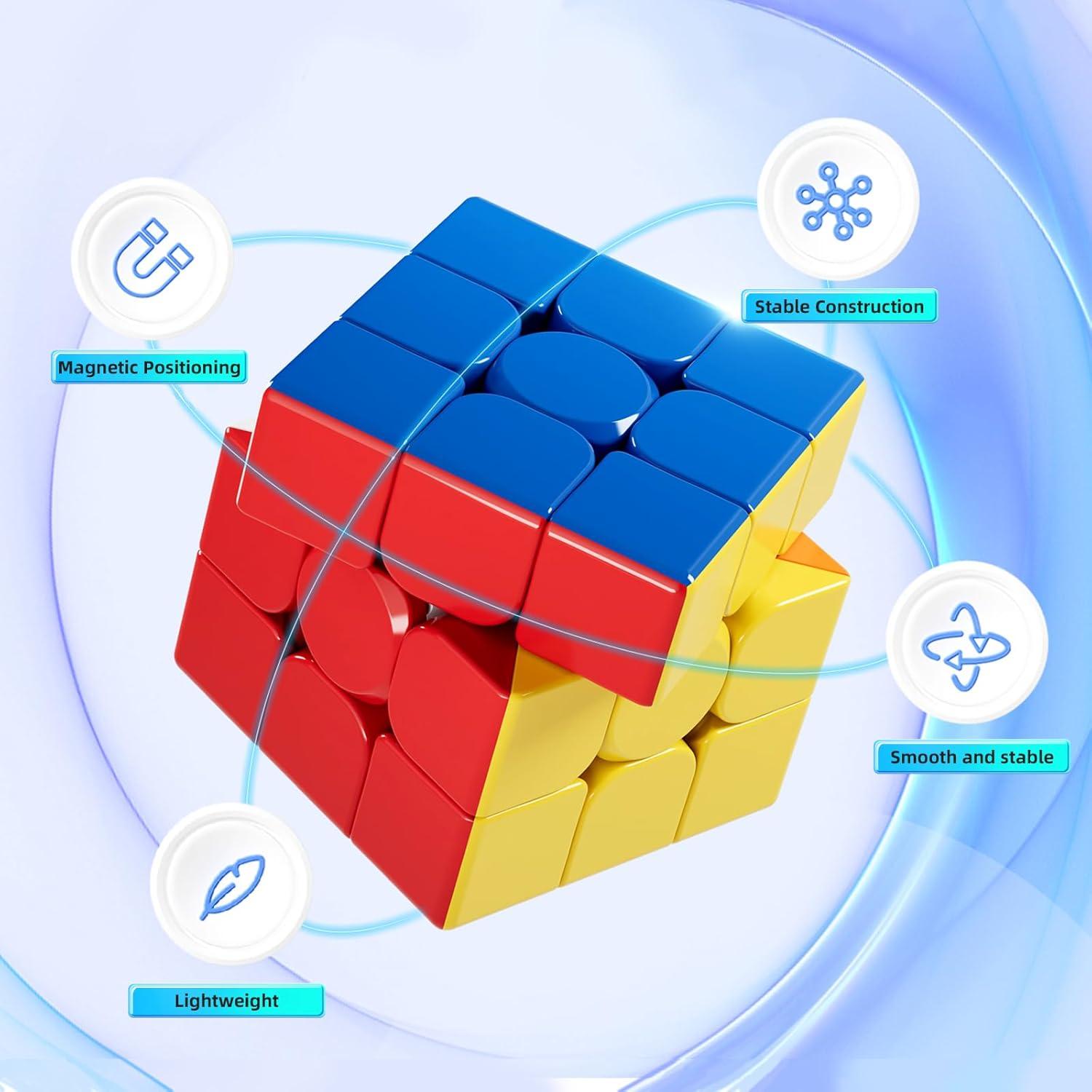 Cubo Magnético 3x3 Moyu Meilong con Caja Robot DIY