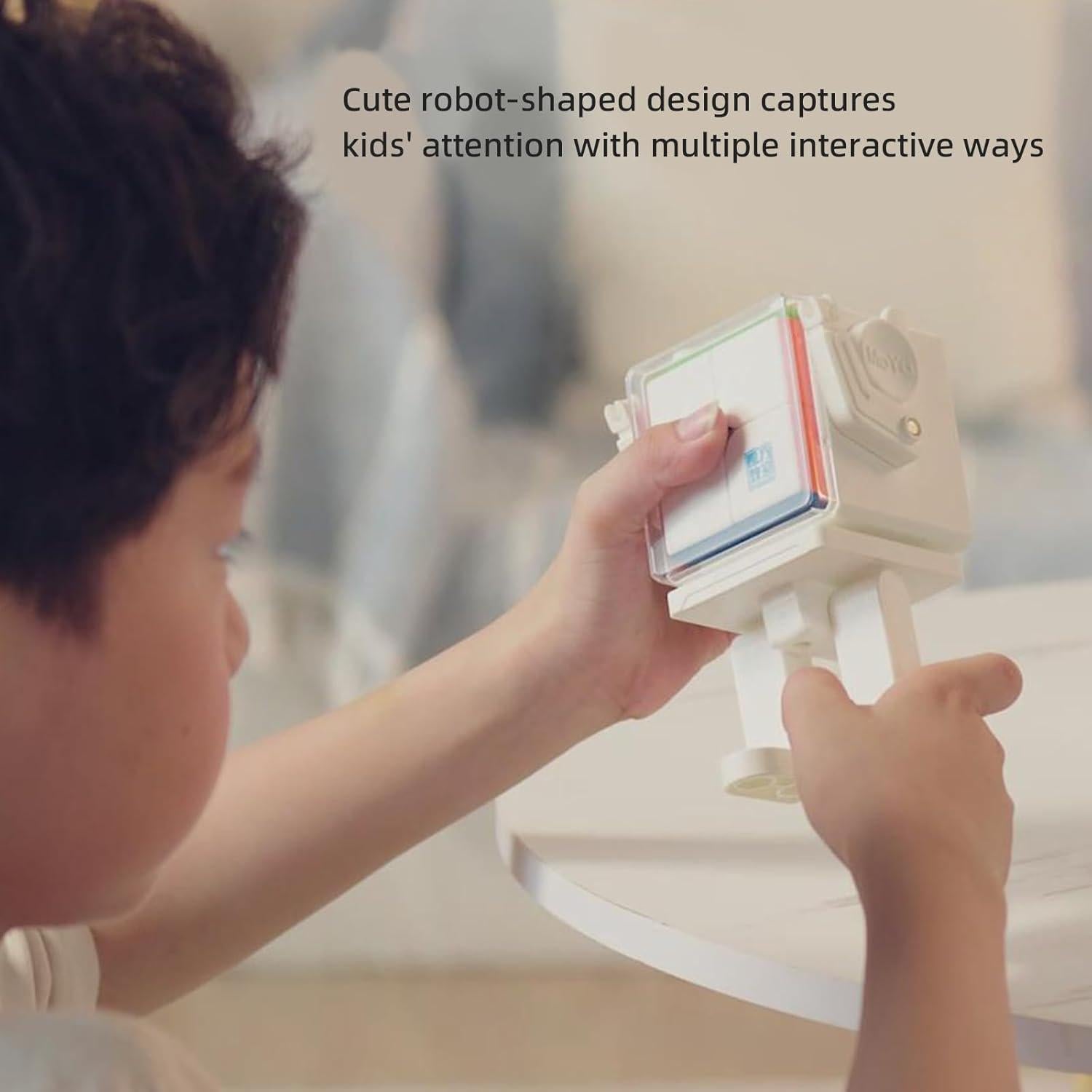 Cubo Magnético 3x3 Moyu Meilong con Caja Robot DIY