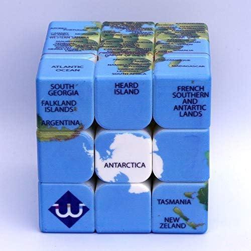Rompecabezas Mágico Cubo 3x3 LoyoE Mapa del Mundo 5.6cm