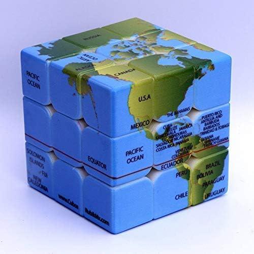 Rompecabezas Mágico Cubo 3x3 LoyoE Mapa del Mundo 5.6cm