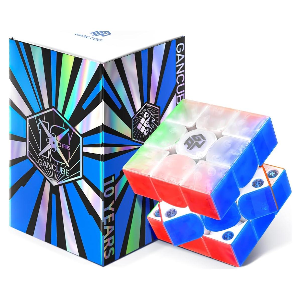 Cubo Magnético de Velocidad GAN 356 M E UV 3x3 - Edición 10 Años