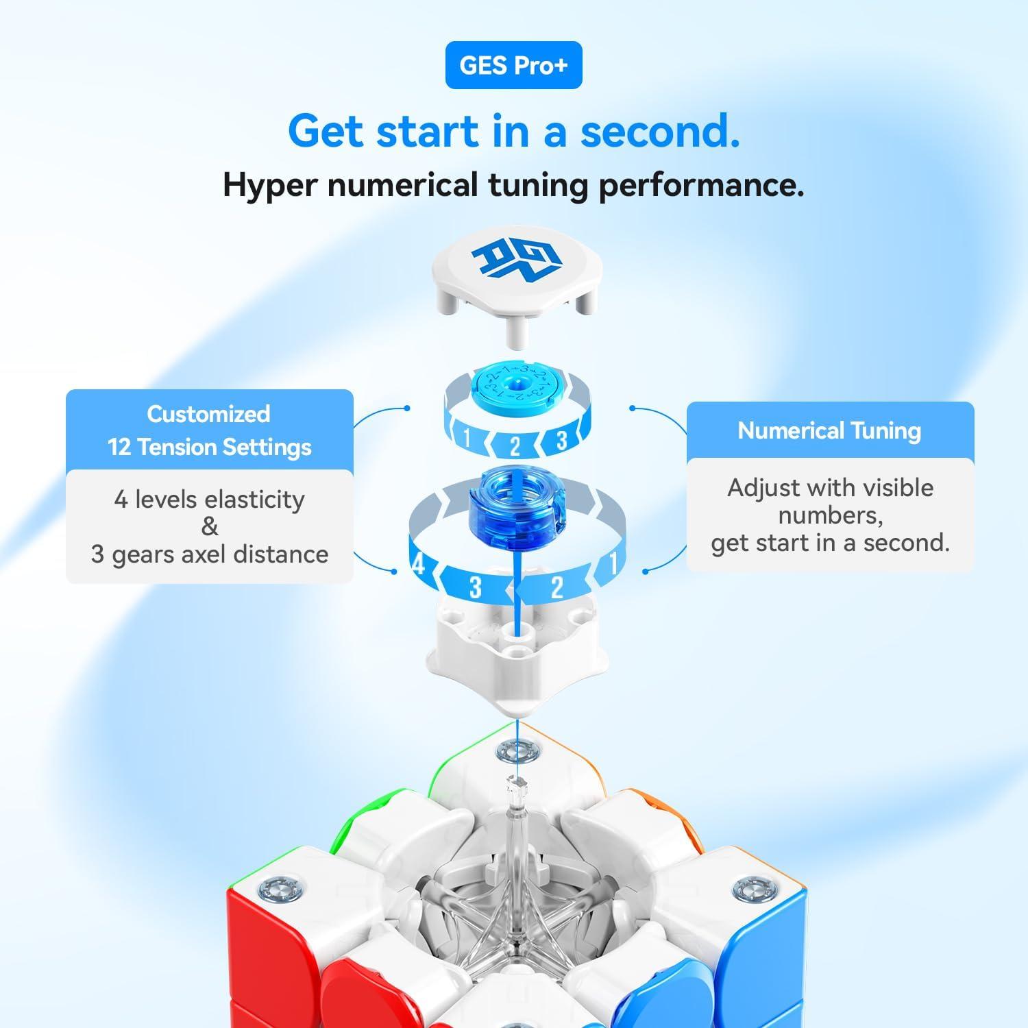 Cubo Magnético de Velocidad GAN 356 M E UV 3x3 - Edición 10 Años
