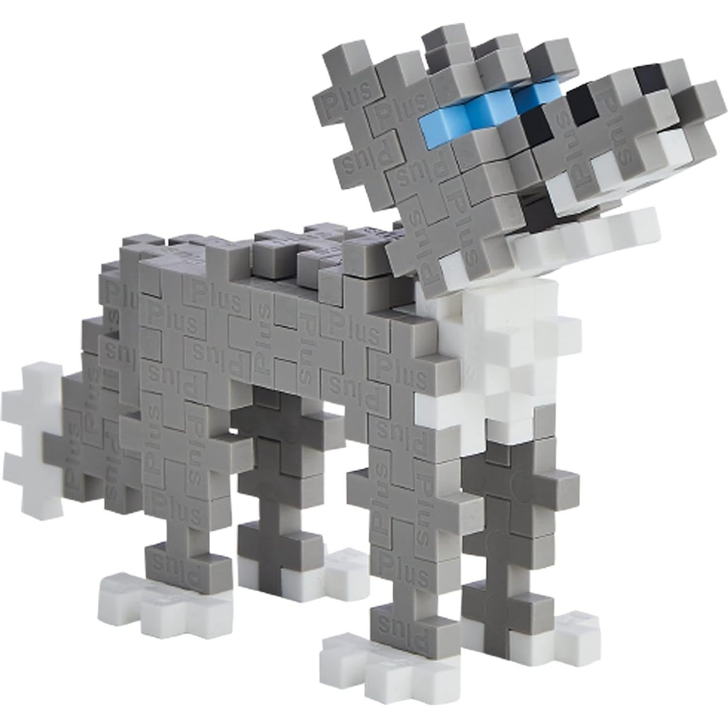Plus Plus Tubo Mini Creador de Lobo - 70 Piezas 3D