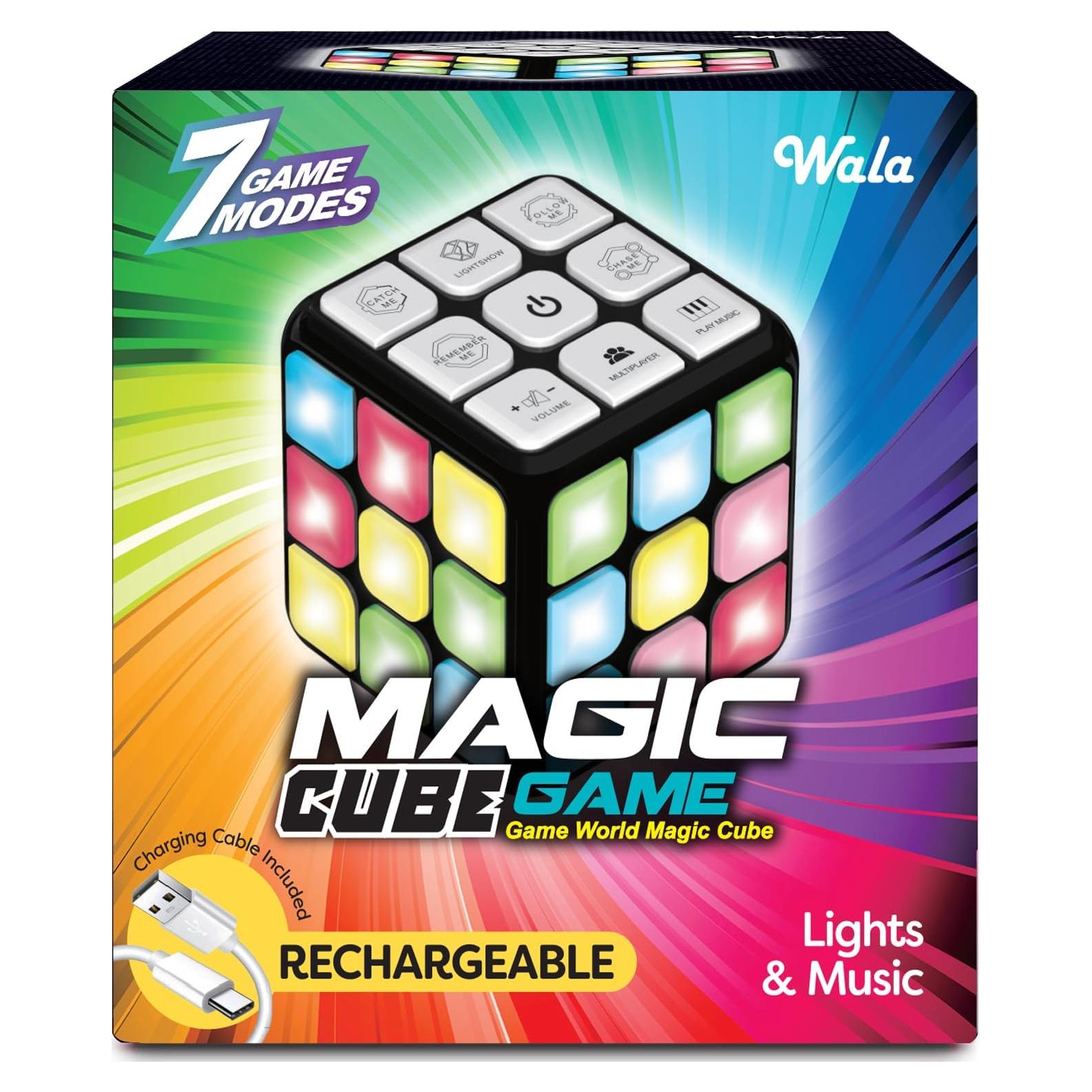 Cubo de Actividad WALA Recargable - 7 Juegos para Niños 8-13