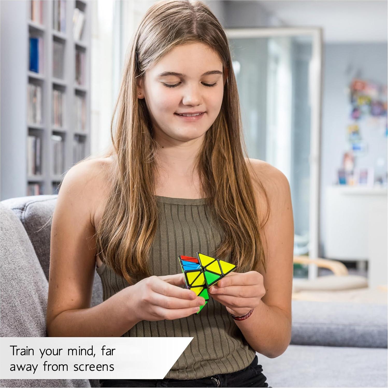 Cubo Pyraminx CUBIDI - Juguete Antiestrés para Niños 8+