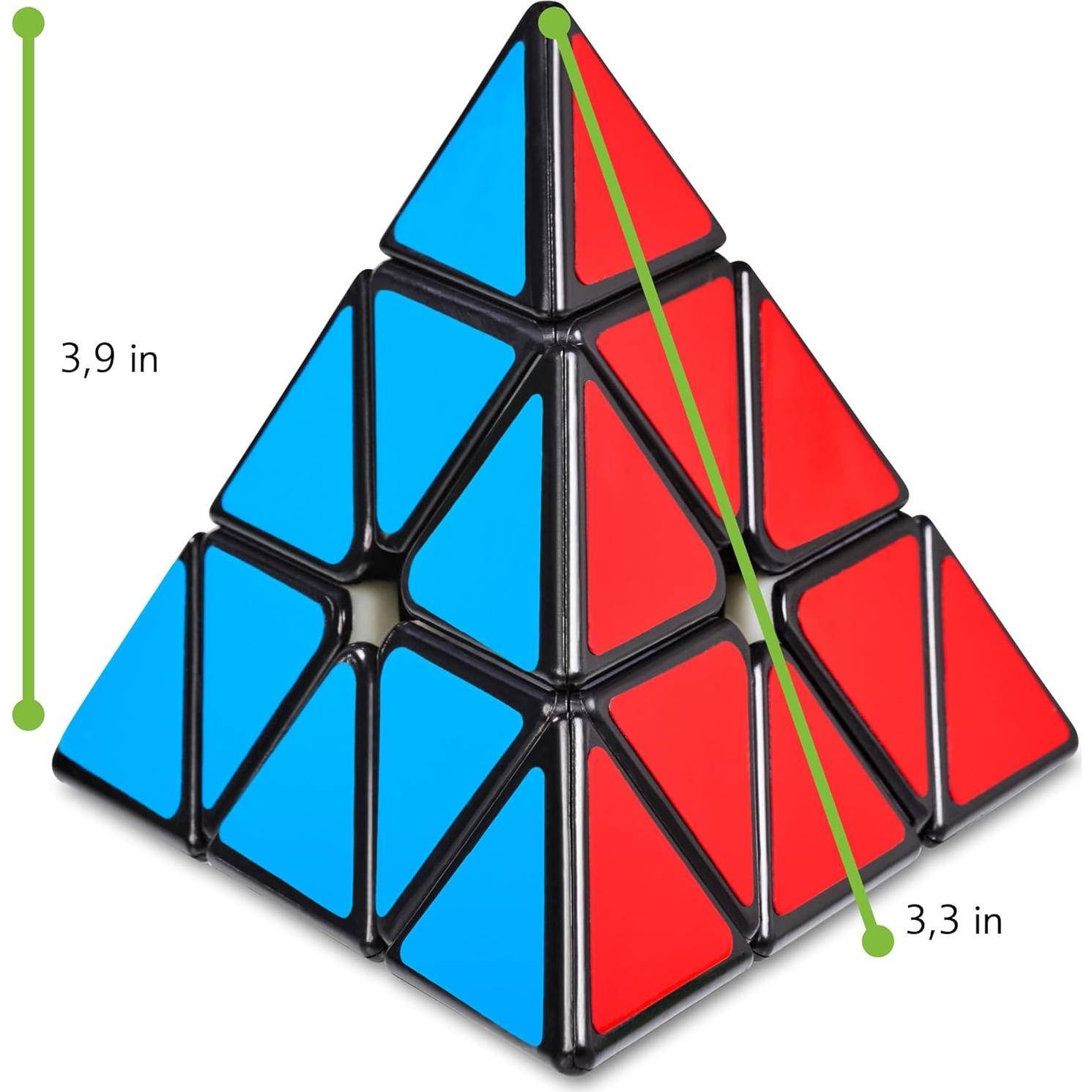 Cubo Pyraminx CUBIDI - Juguete Antiestrés para Niños 8+