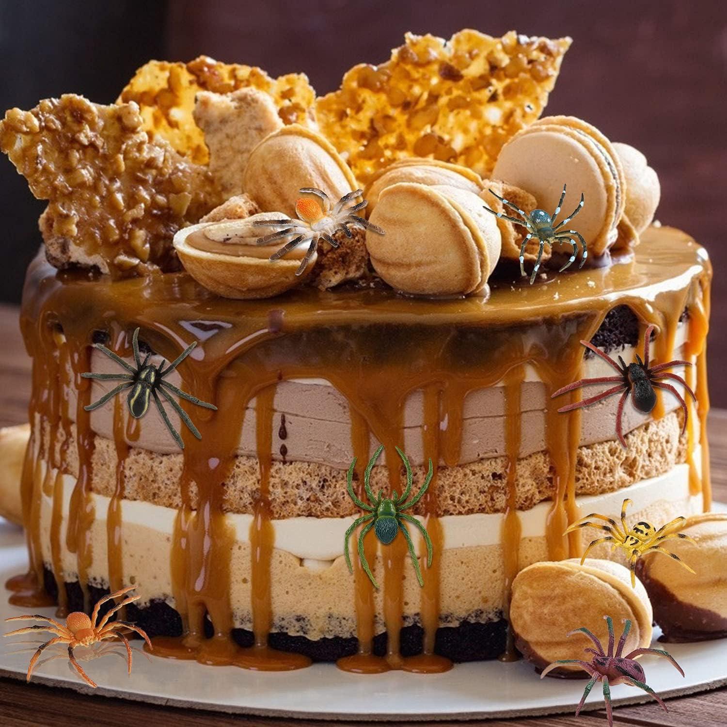 Conjunto de 12 Arañas Realistas JOKFEICE para Halloween