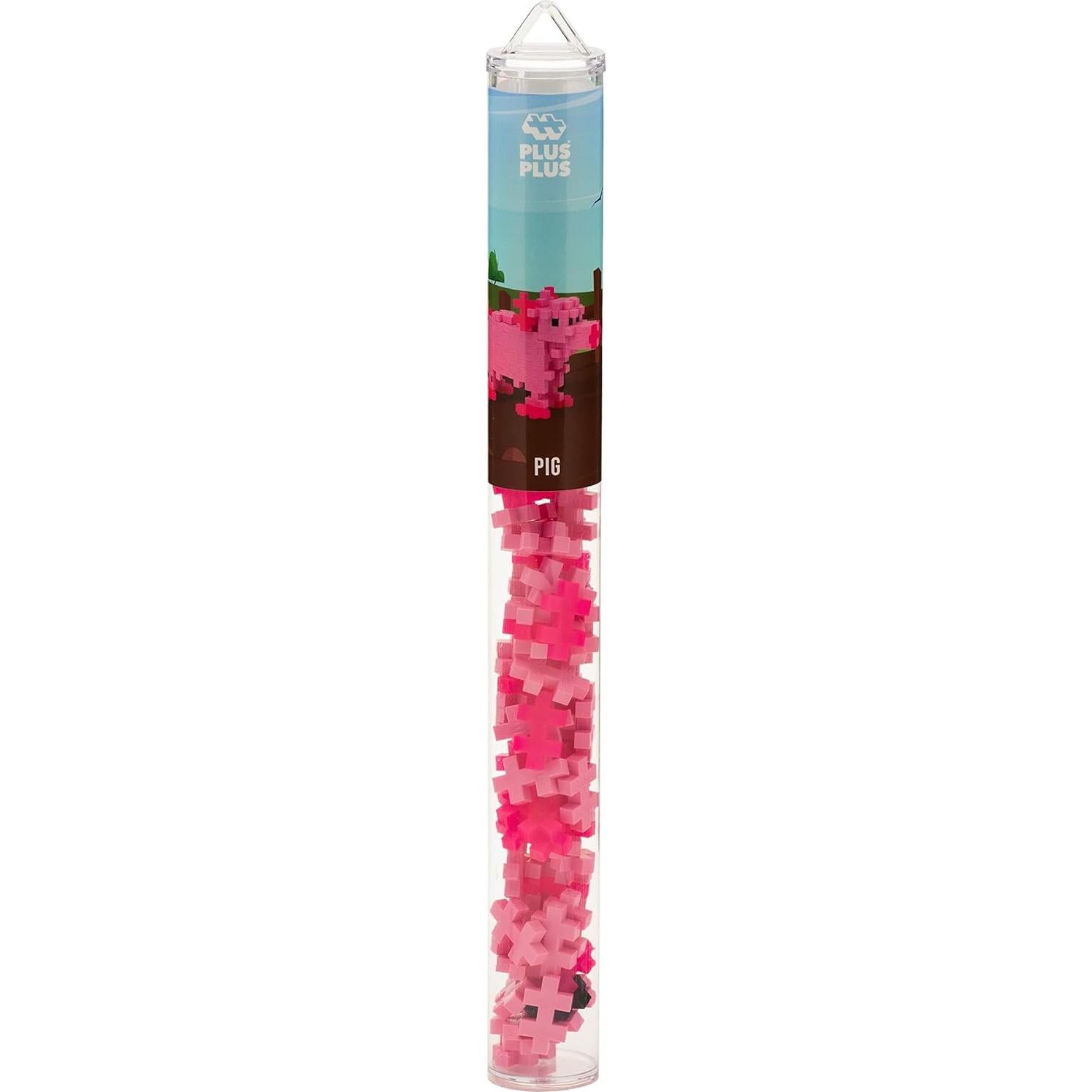 Plus Plus Set de Construcción Cerdo 3D 70 Piezas Juguete STEM
