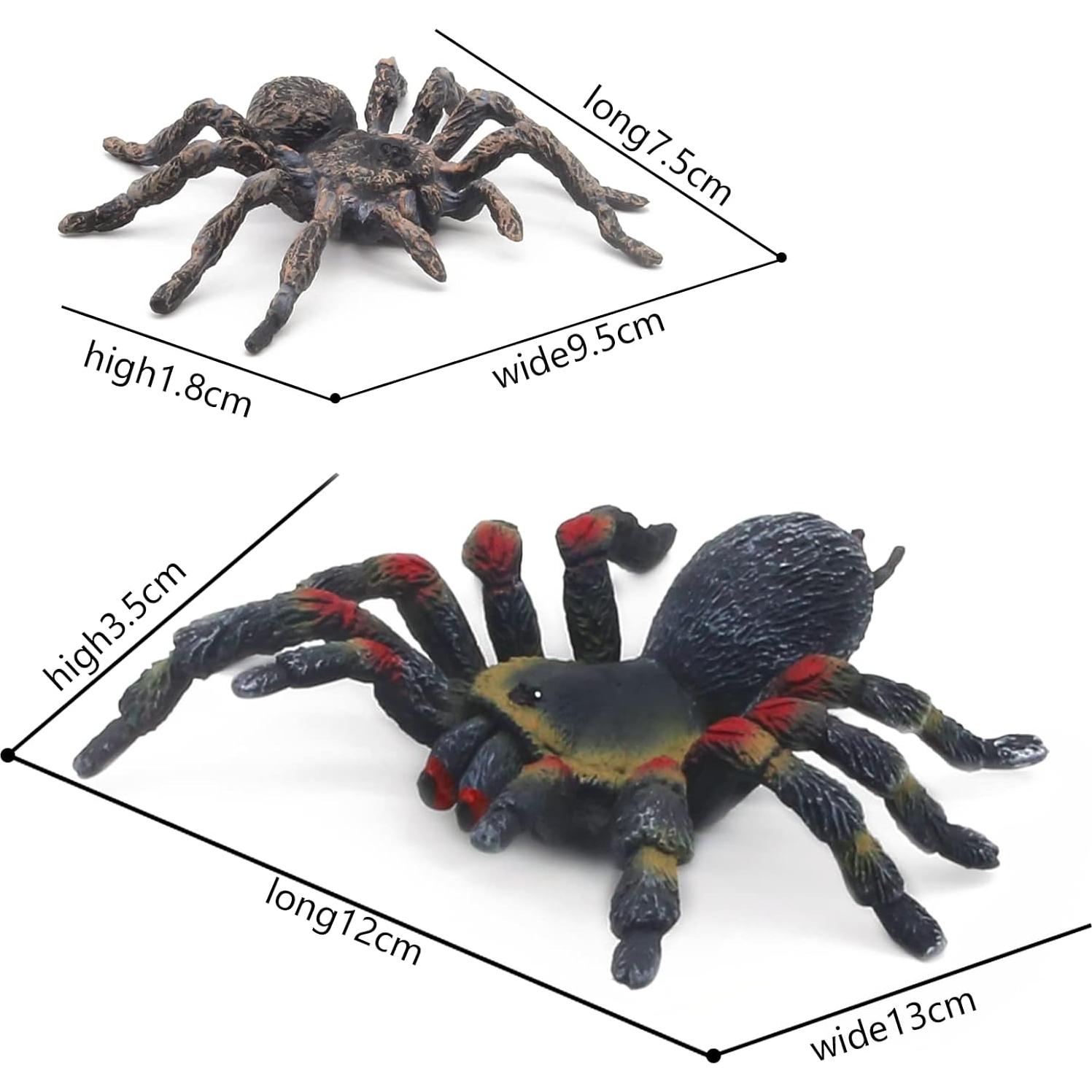 Figuras de Araña Realistas SIENON - 2 Pcs Juguetes Educativos