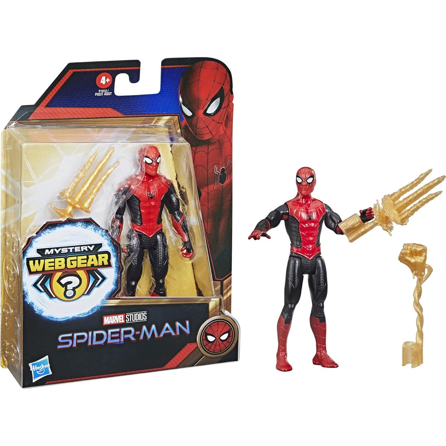 Figura de Acción Spider-Man Hasbro 15 cm Traje Negro y Rojo