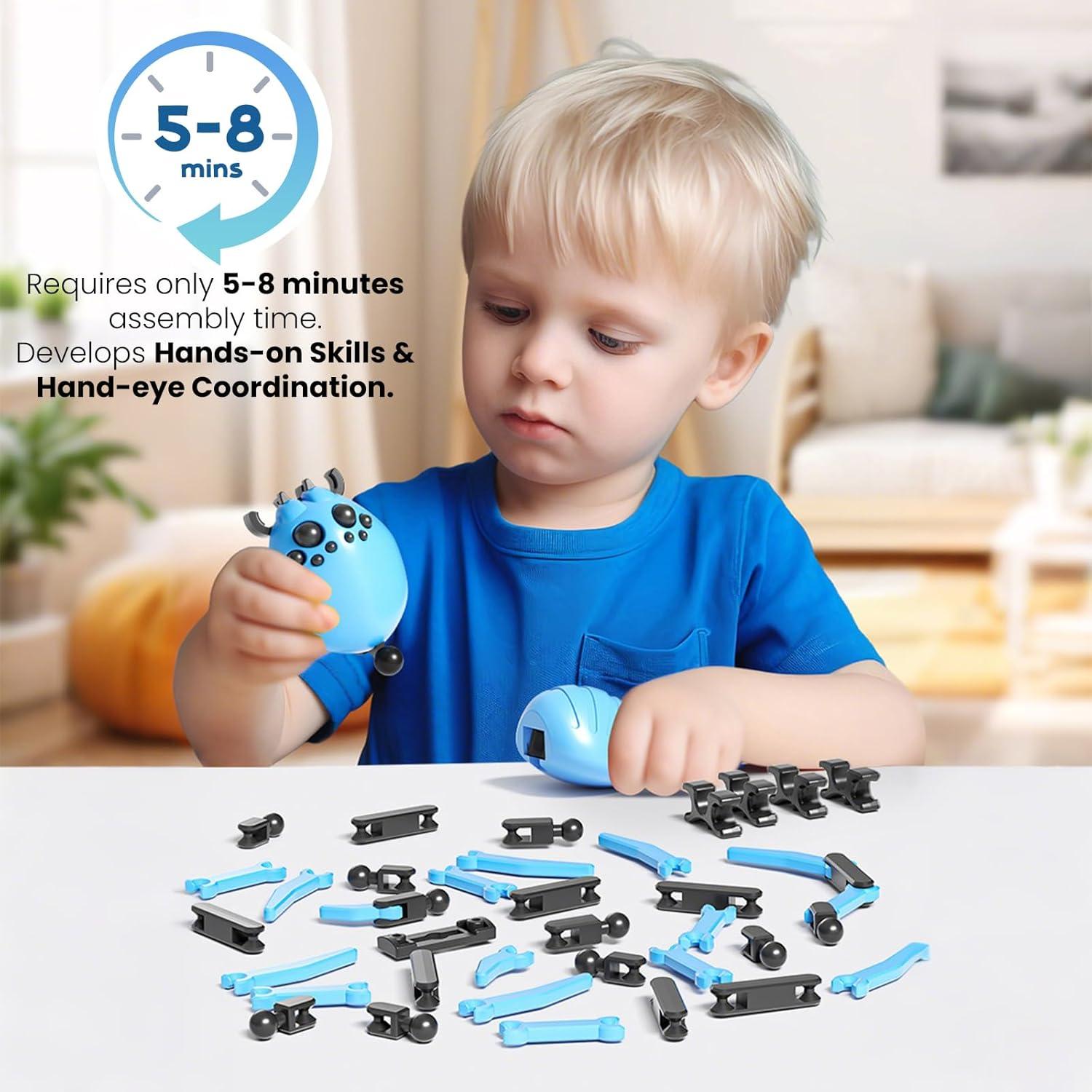 Juguete de Araña Impresa en 3D Titan Spider - Azul, 15x10 cm