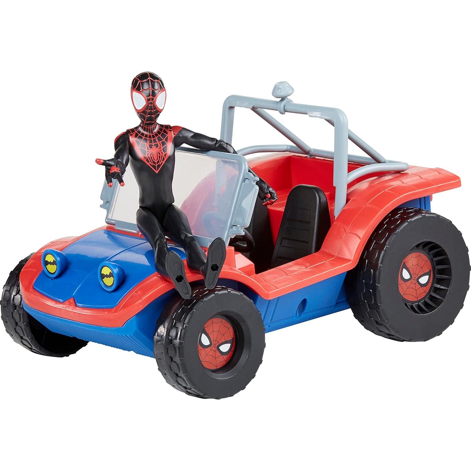 Vehículo Spider-Mobile Hasbro con figura de acción Miles Morales 15 cm