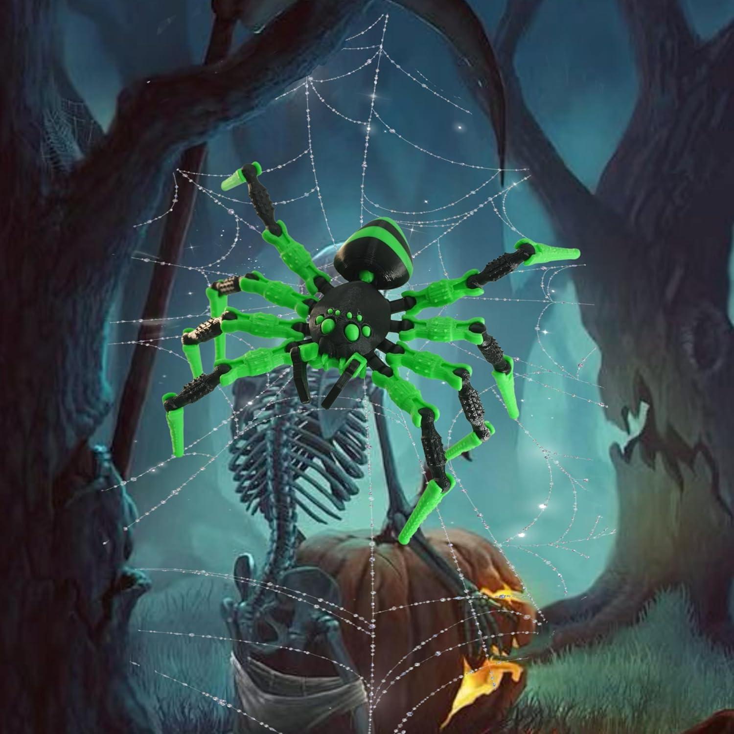 Modelo de Araña Articulada Impresa en 3D Nemoro - Adorno Halloween