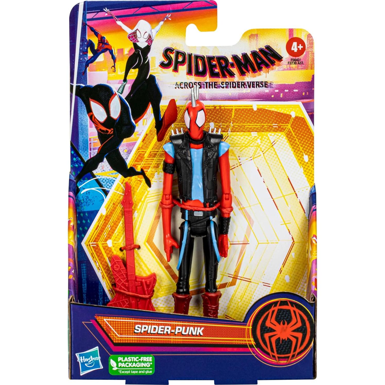 Figura de Acción Spider-Punk Marvel 15.24 cm con Guitarra