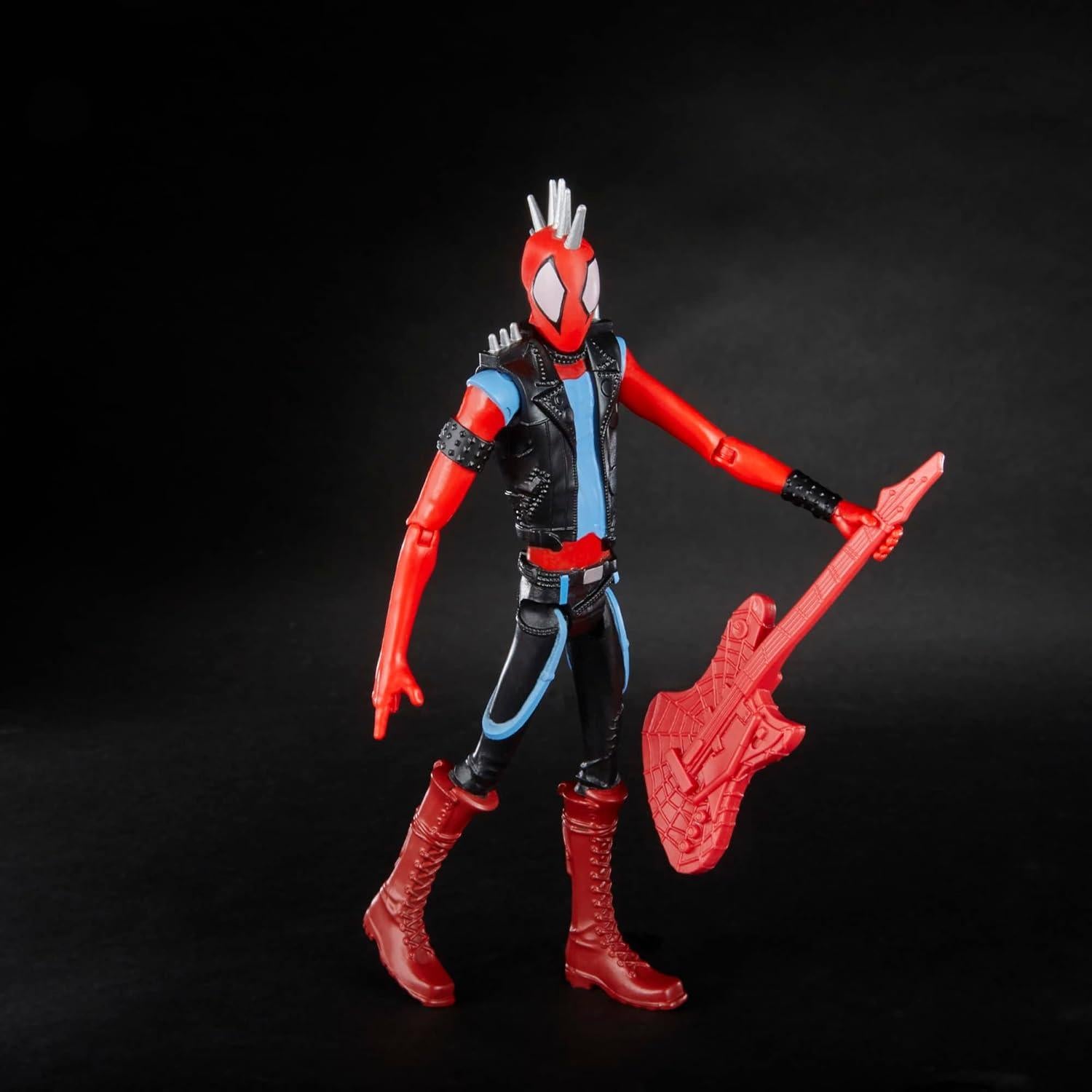 Figura de Acción Spider-Punk Marvel 15.24 cm con Guitarra