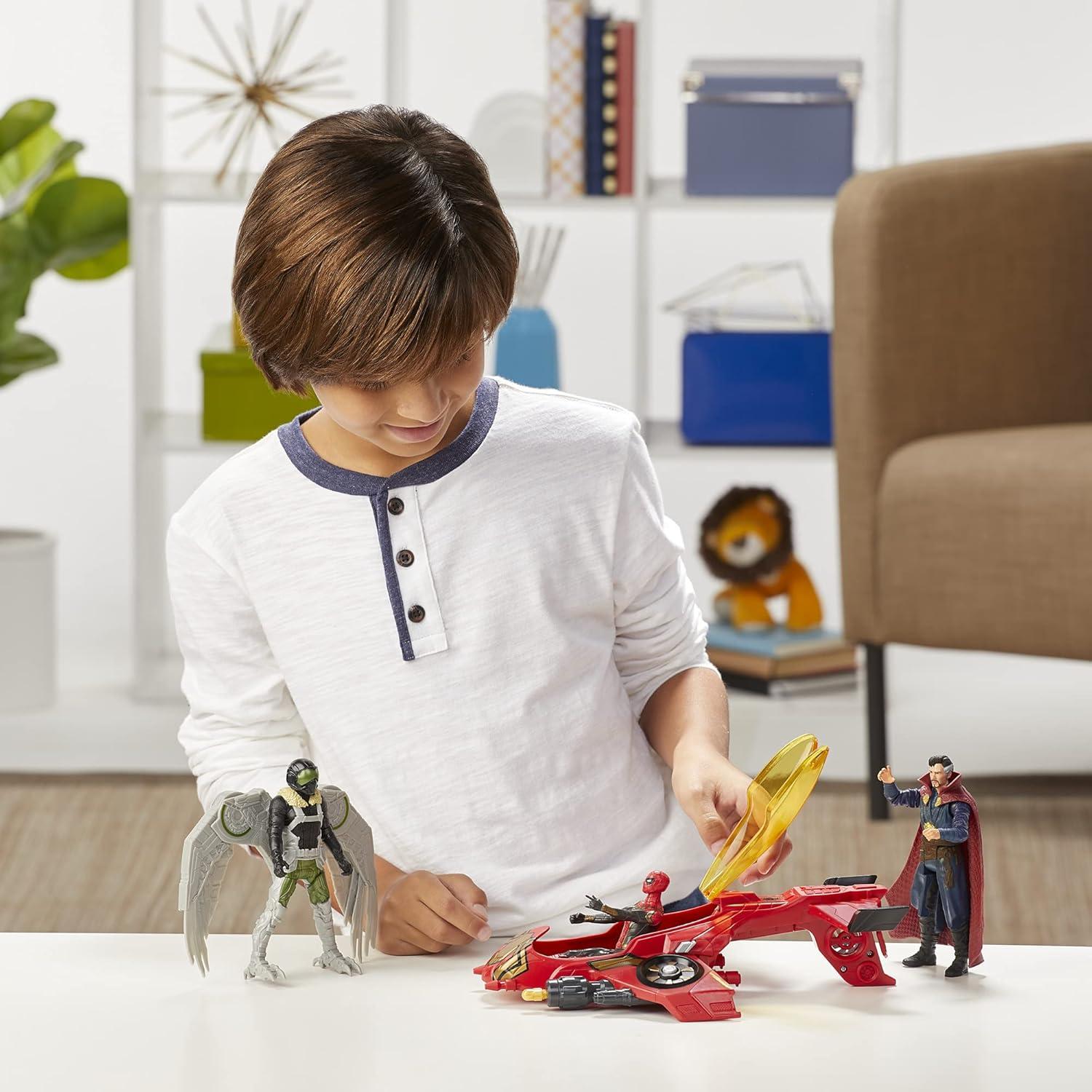 Jet de Escape Spider-Man Hasbro con 3 Figuras 15 cm