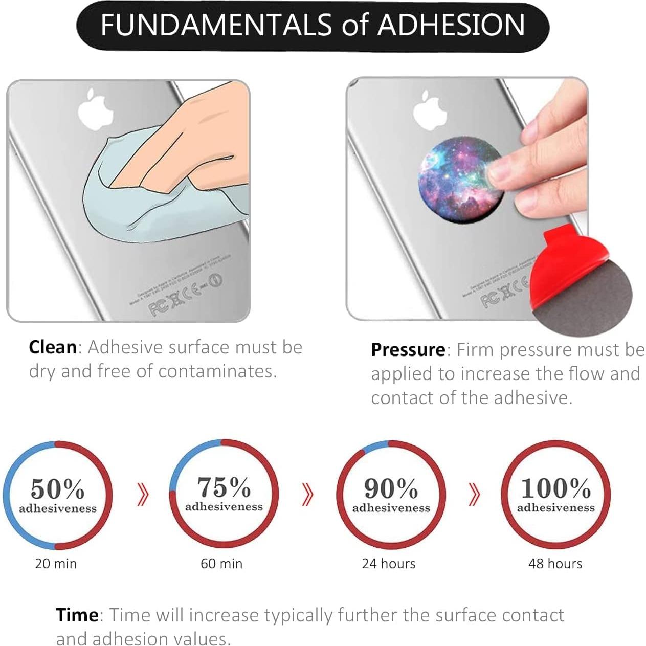 Kit de Adhesivos Doble Cara AZXYI 9 Piezas 3.56 cm Alta Resistencia