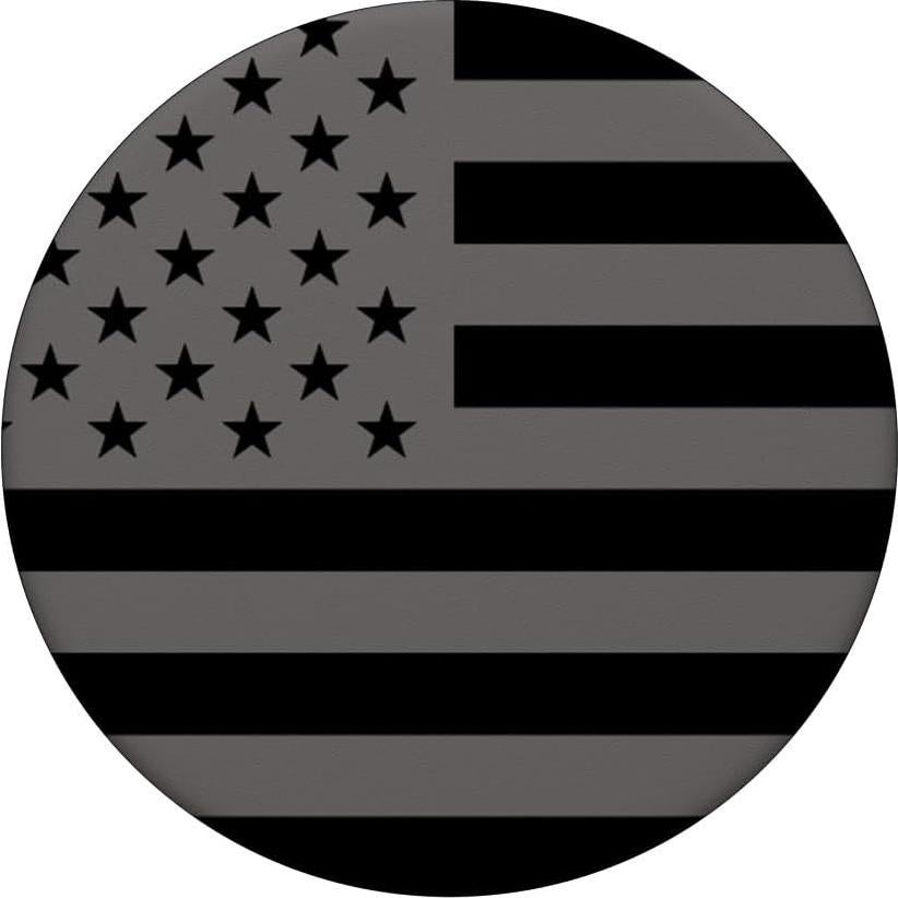 PopSockets PopGrip Bandera Americana Negra Intercambiable