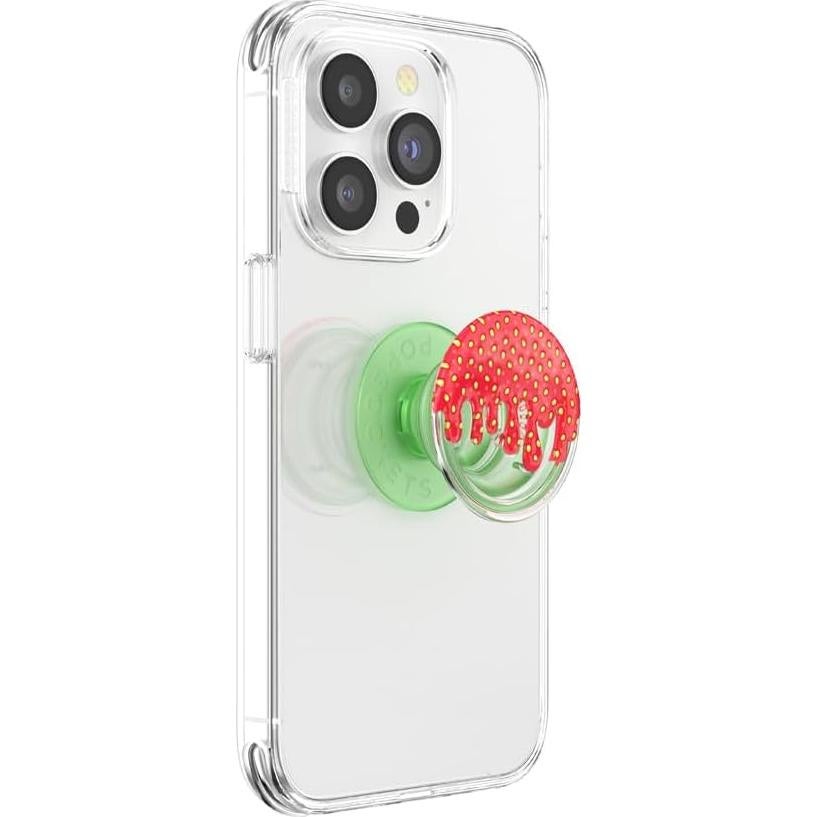 PopSockets Agarre Adhesivo para Teléfono Goteo de Fresa