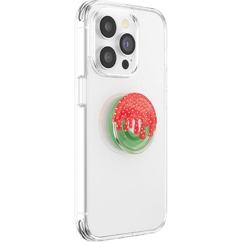 PopSockets Agarre Adhesivo para Teléfono Goteo de Fresa