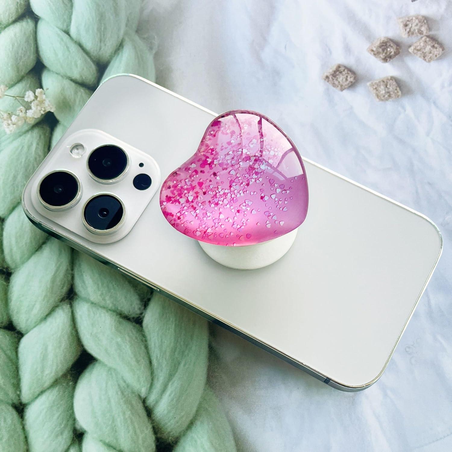 Soporte colapsable para teléfono móvil Ksadiye Rosa Rojo