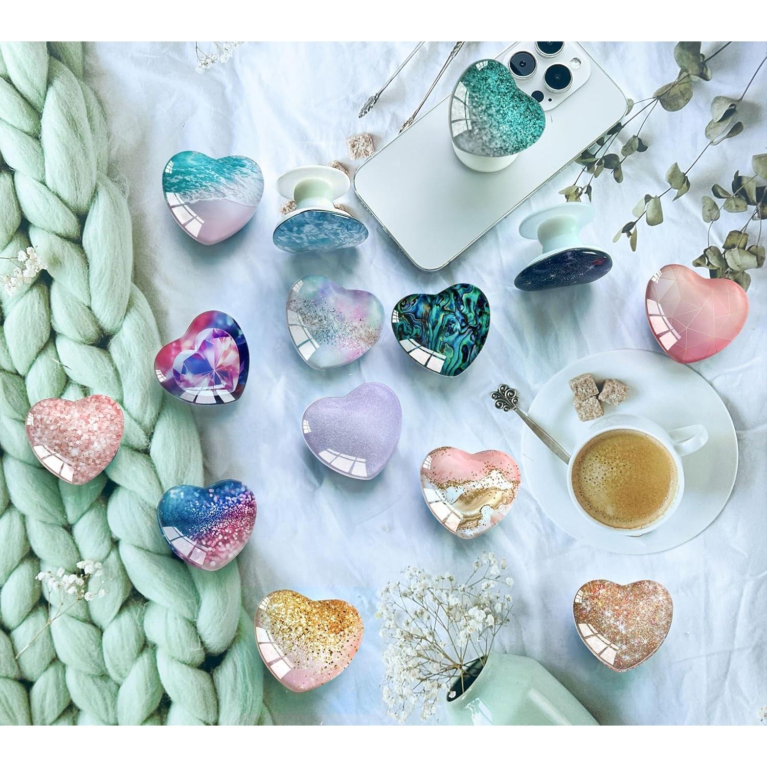 Soporte colapsable para teléfono móvil Ksadiye Rosa Rojo