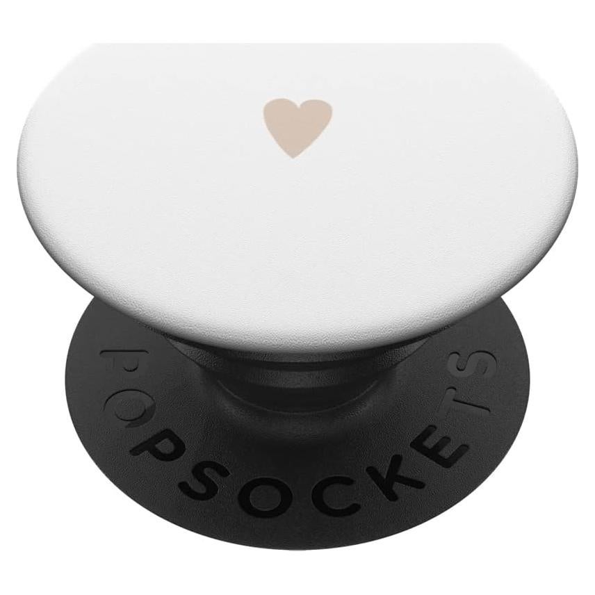 PopSockets Adhesivo PopGrip Corazón Minimalista Beige 10.92x8.64cm