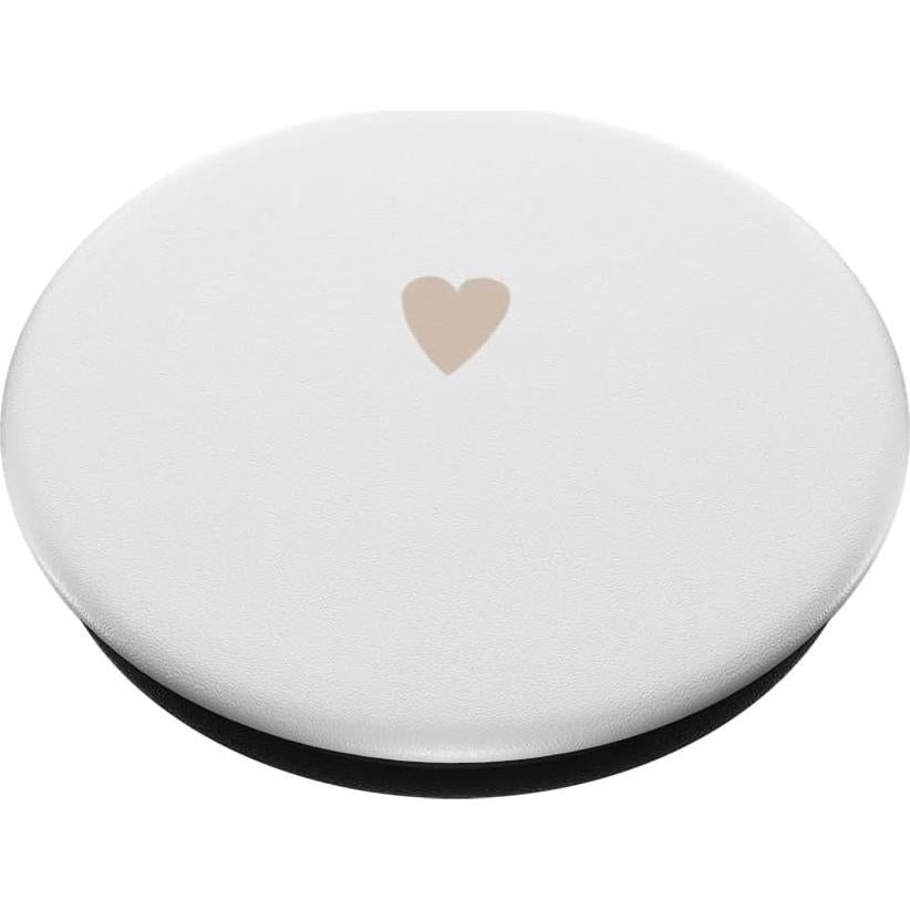 PopSockets Adhesivo PopGrip Corazón Minimalista Beige 10.92x8.64cm