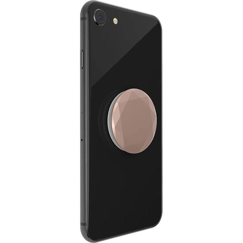 Soporte para teléfono PopSockets Rosa Metálico - PopGrip Intercambiable