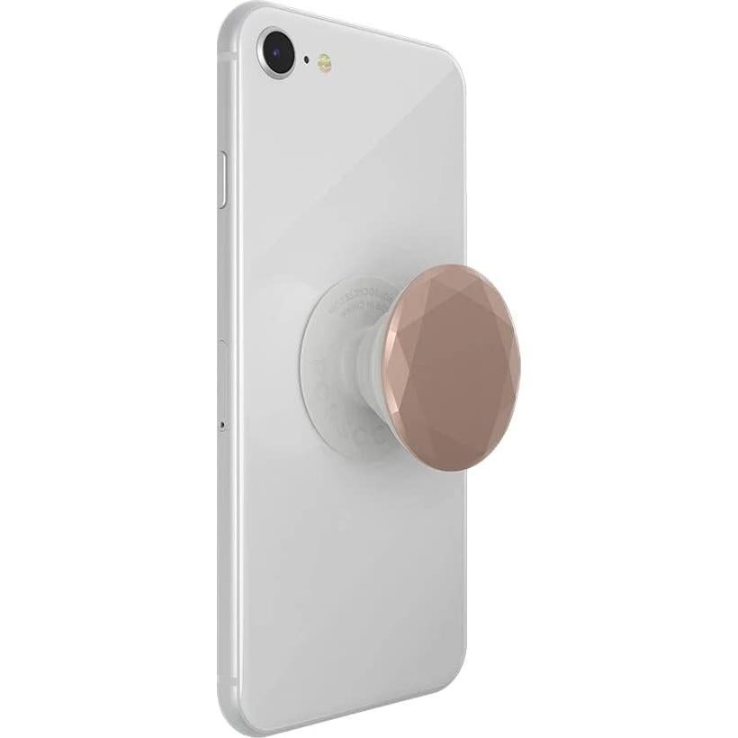 Soporte para teléfono PopSockets Rosa Metálico - PopGrip Intercambiable