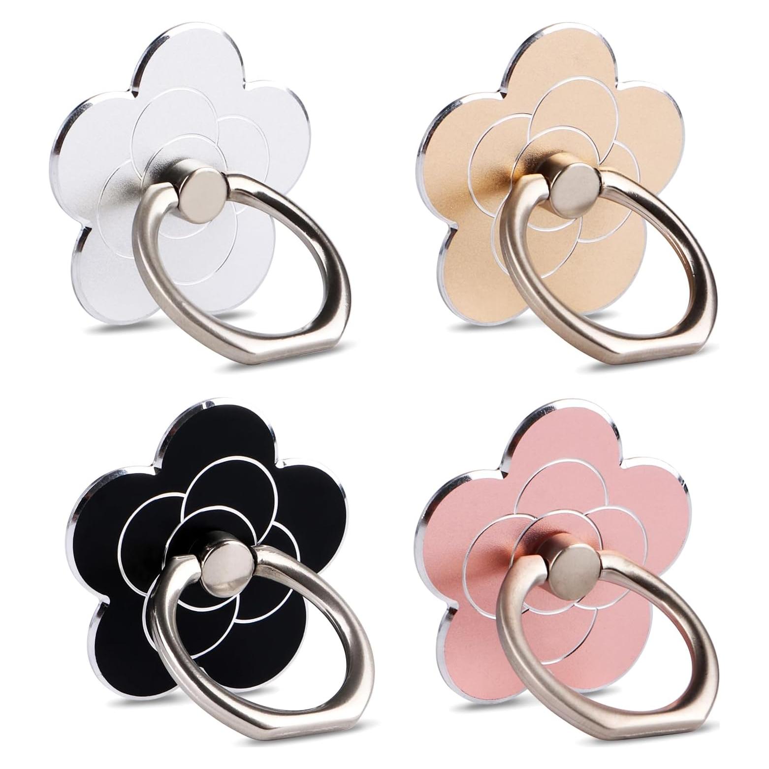 Soporte de Anillo para Teléfono Móvil KINMINGZHU 4 Piezas Multicolor