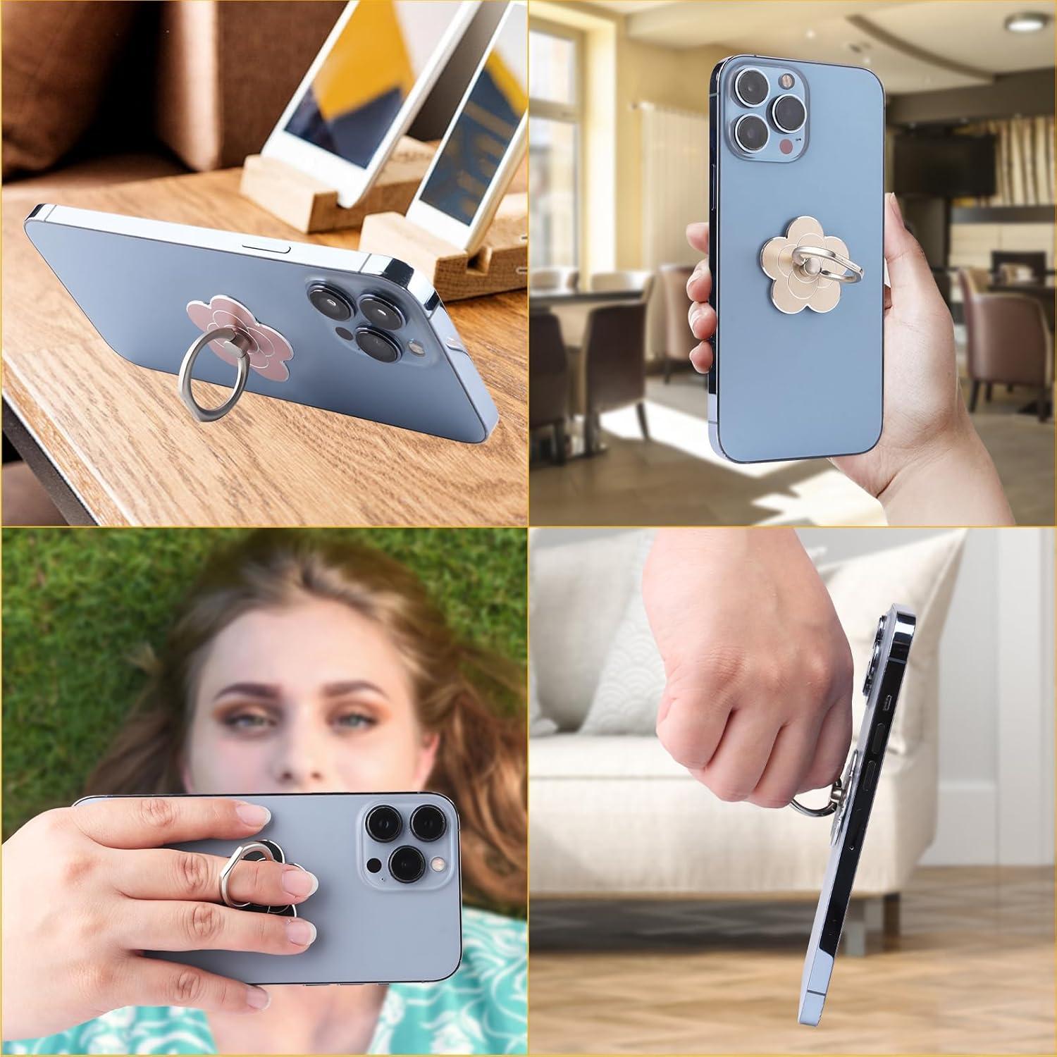 Soporte de Anillo para Teléfono Móvil KINMINGZHU 4 Piezas Multicolor