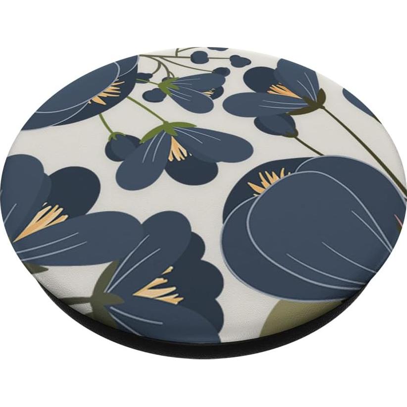 PopSockets PopGrip Floral Azul Marino Intercambiable 10.9x8.6cm