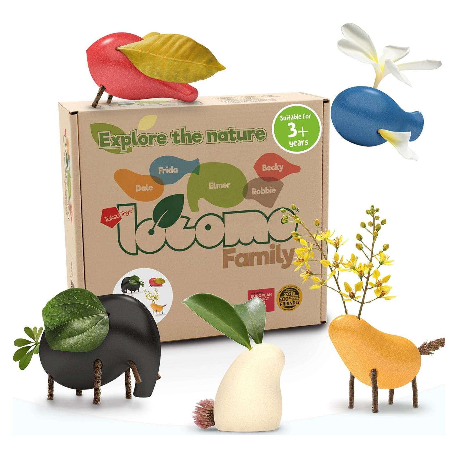 Figuras de Juego Educativas Taksa Toys 5 Animales de Madera
