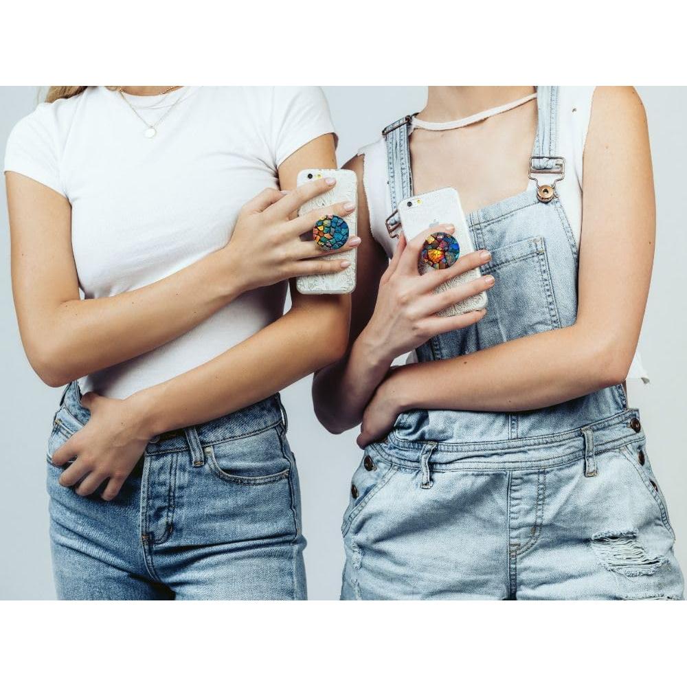 Soporte Colapsable para Teléfonos Móviles Nsotts 6 Paquetes Mármol Rosa Dorado