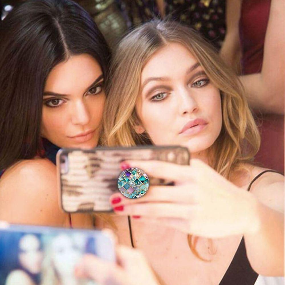 Soporte Colapsable para Teléfonos Móviles Nsotts 6 Paquetes Mármol Rosa Dorado