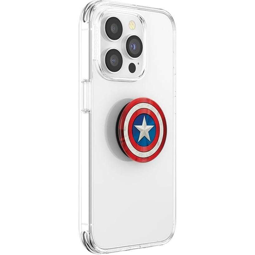 PopSockets Agarre Adhesivo para Teléfono Icono Capitán América