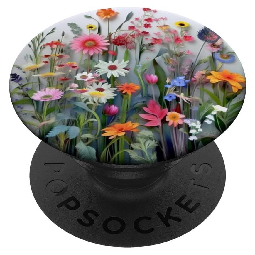 PopSockets Adhesivo PopGrip Negro Intercambiable 10.9x8.6 cm