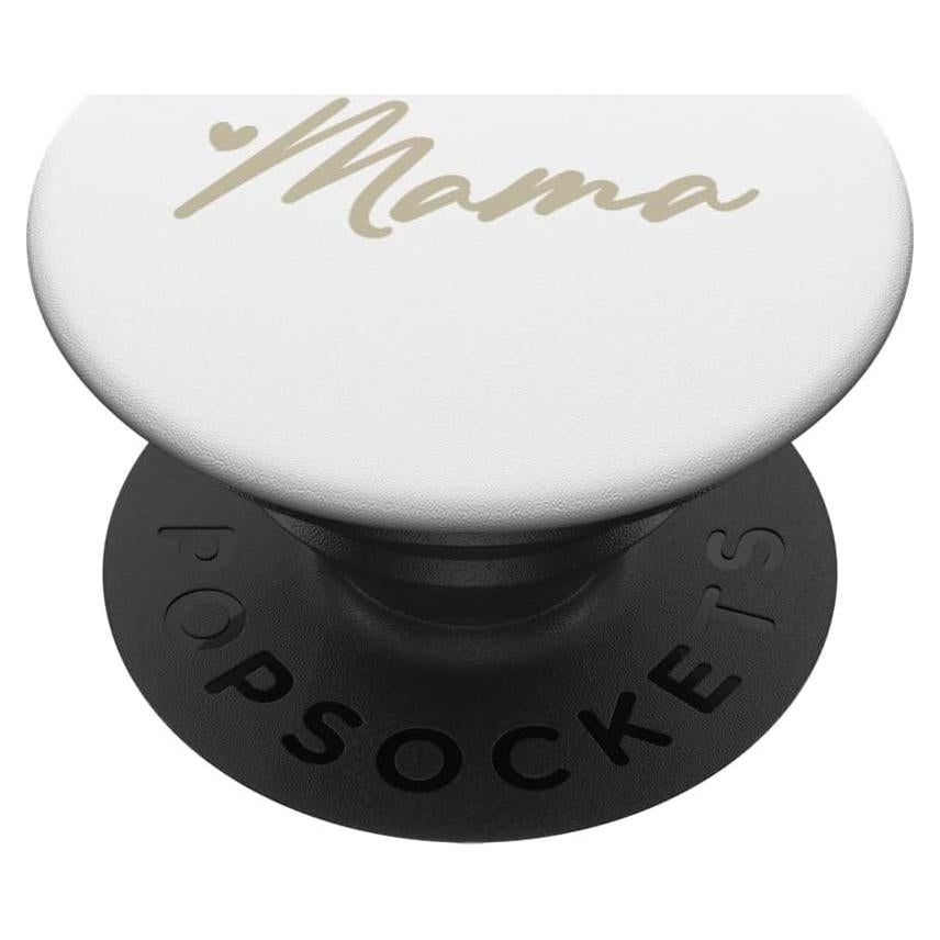 PopSockets Adhesivo PopGrip Beige Blanco Corazón Mamá