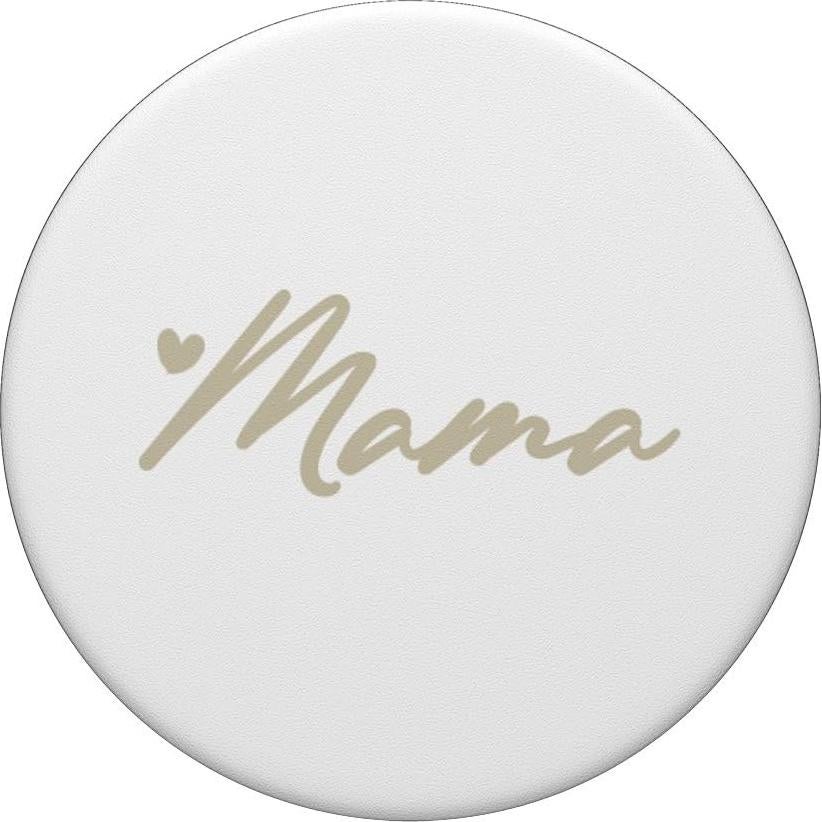 PopSockets Adhesivo PopGrip Beige Blanco Corazón Mamá