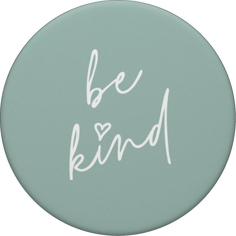 PopSockets PopGrip Estándar 'Sé Amable' Diseño Inspirador Verde