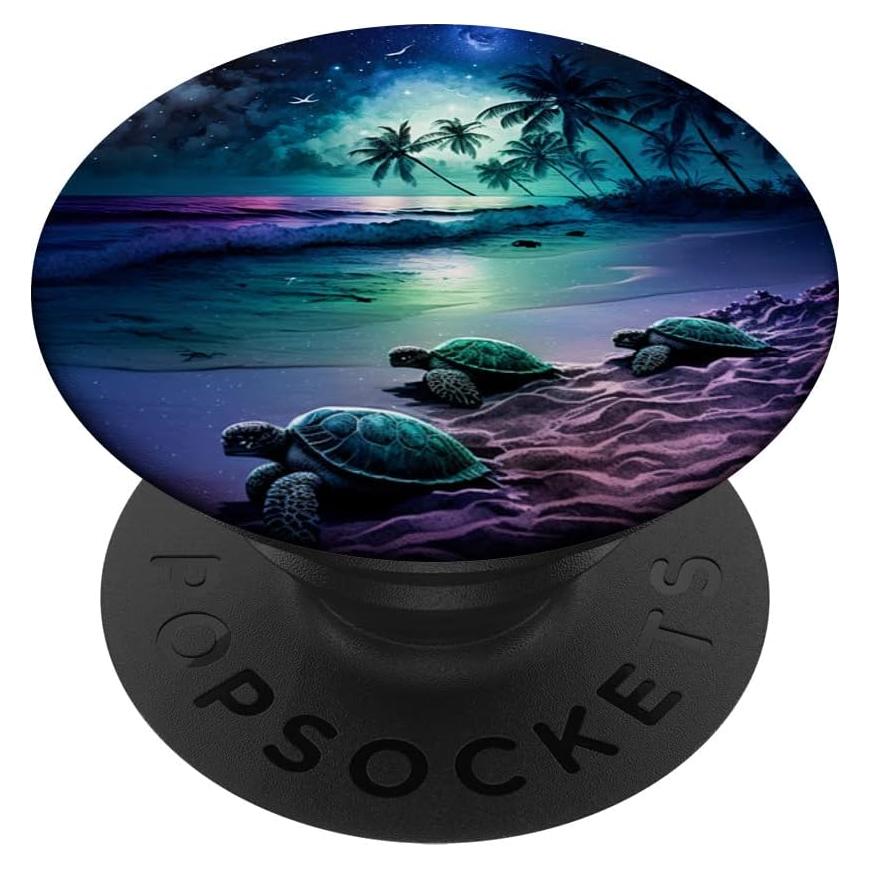 PopSockets Adhesivo Tortuga Marina Noche Estrellada 10.9x8.6cm