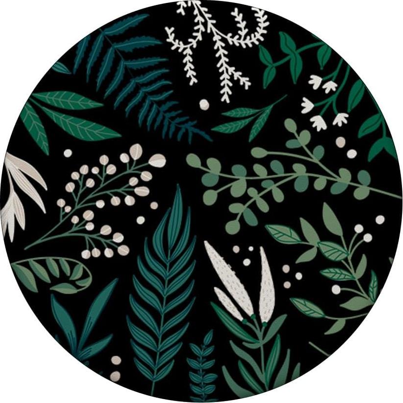 PopSockets Botanical PopGrip Patrón Floral Verde y Baya Blanca