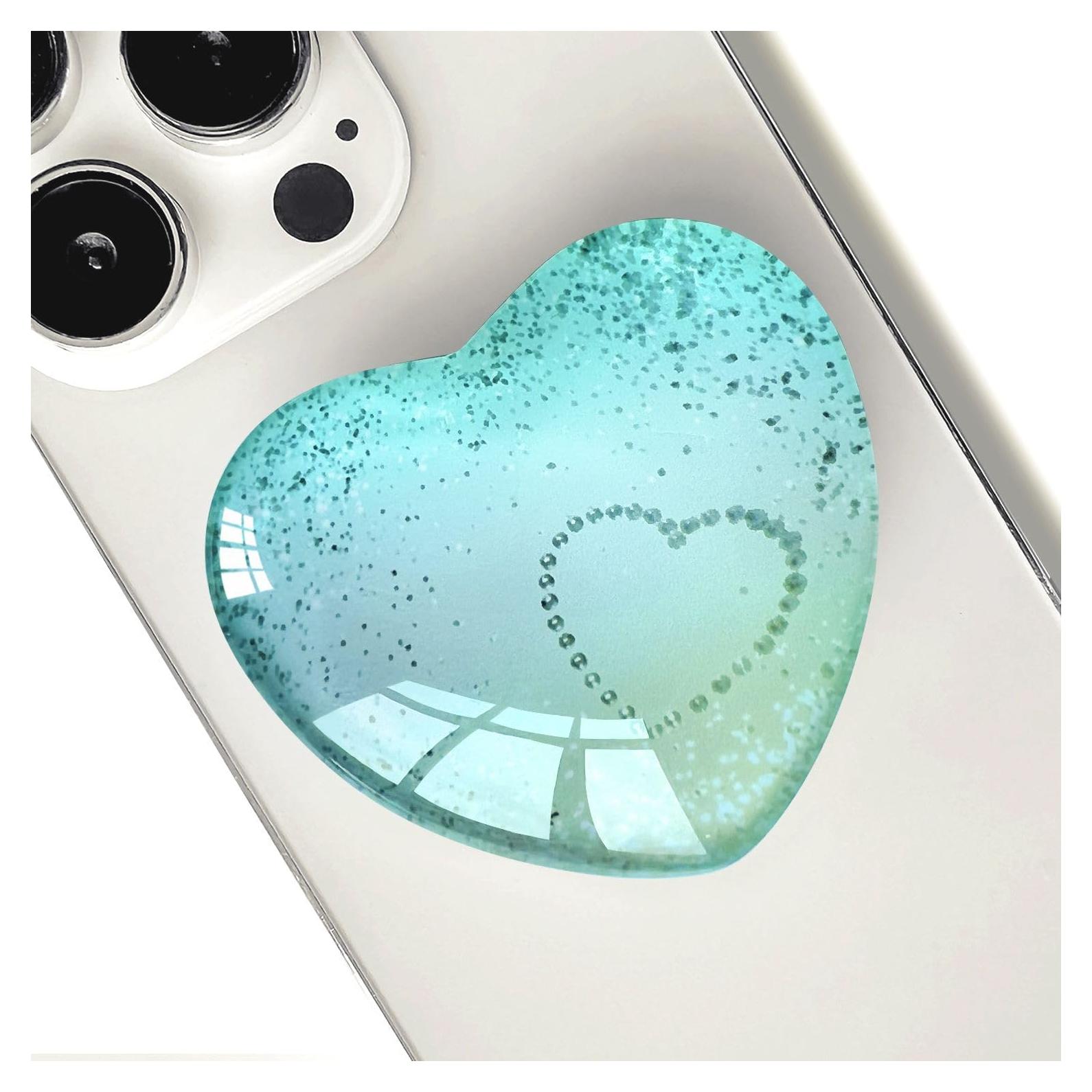 Soporte Colapsable para Teléfono Móvil Ksadiye Corazón Verde