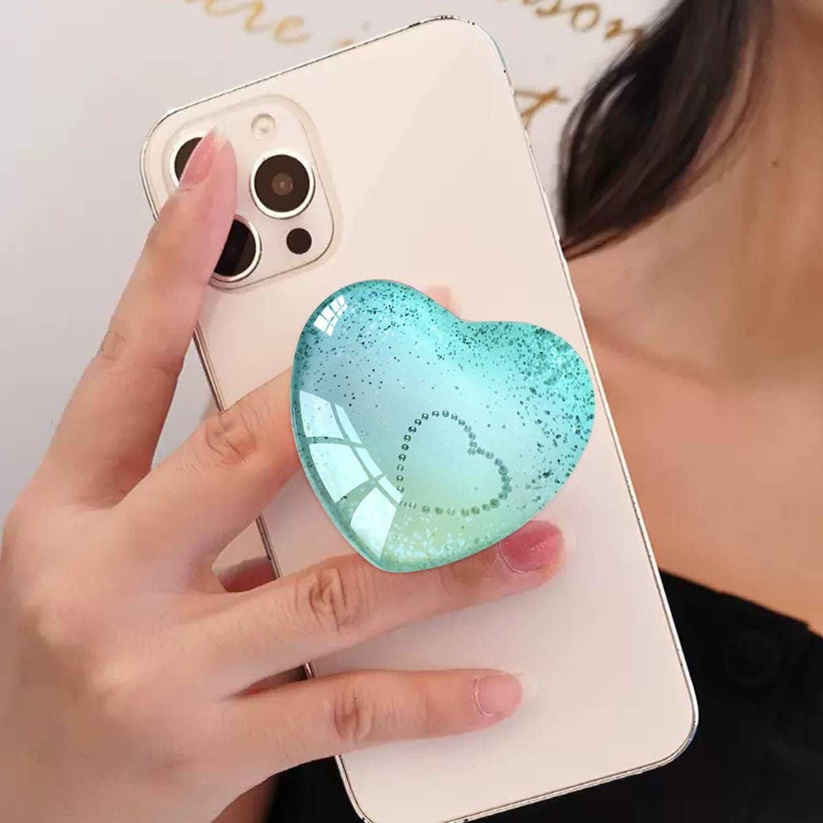 Soporte Colapsable para Teléfono Móvil Ksadiye Corazón Verde